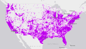 Mapa dos falantes de espanhol nos Estados Unidos