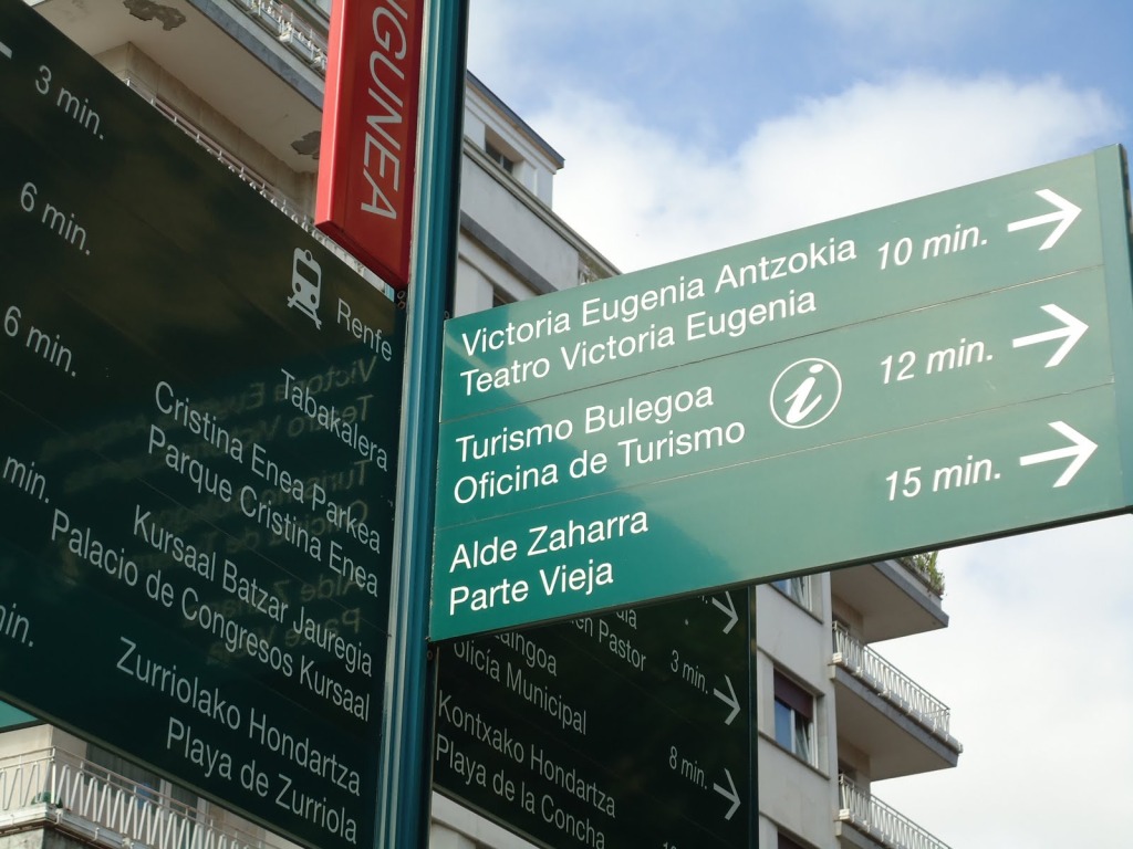 Basque Spanish signage